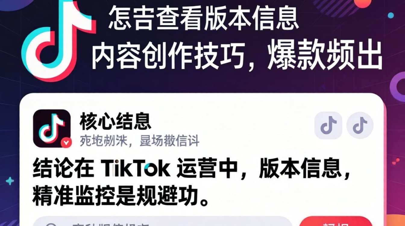 TikTok 怎么查看版本信息