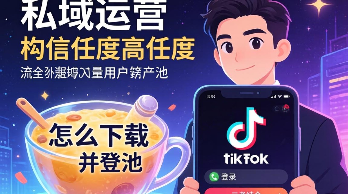 私域运营怎么下载 tiktok 并登录