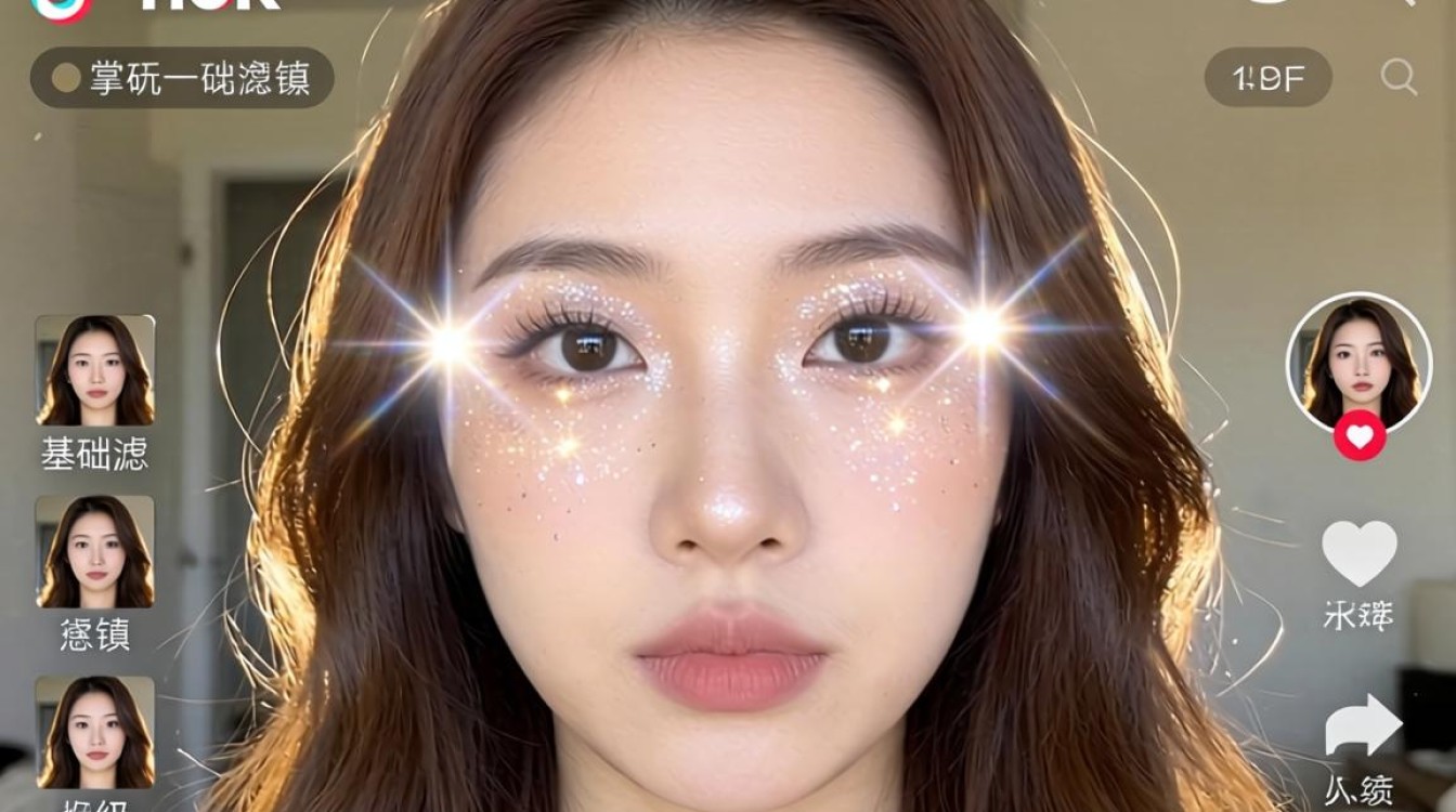 TikTok 如何添加闪光效果