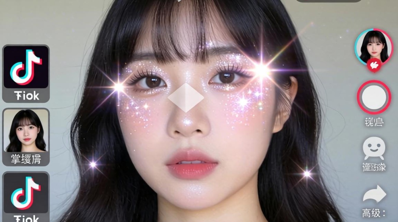 TikTok 如何添加闪光效果