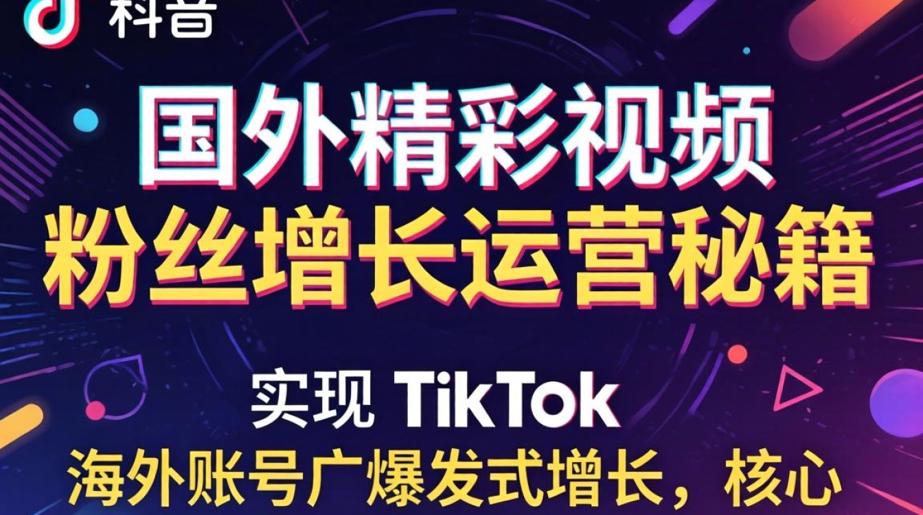 TikTok 国外精彩视频 粉丝增长运营秘籍