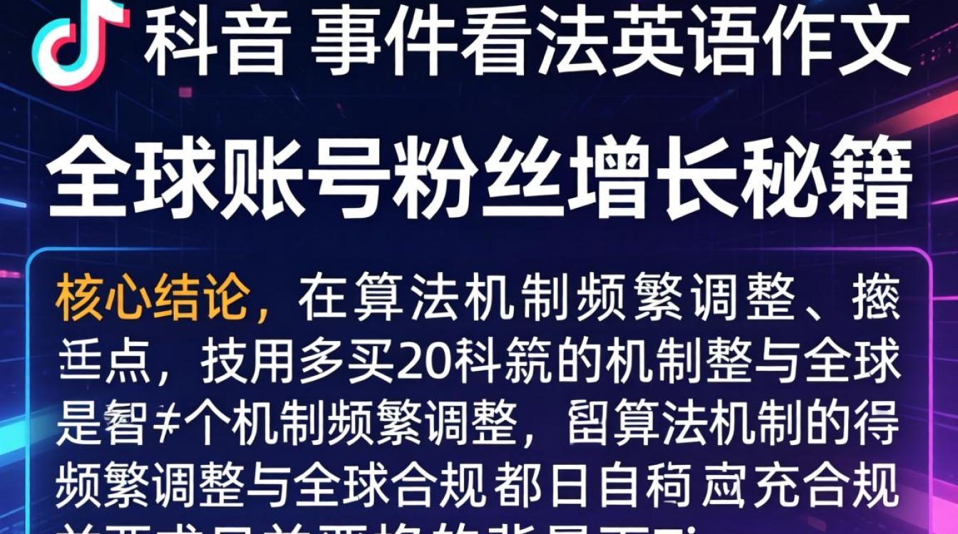 TikTok 事件看法英语作文怎么写