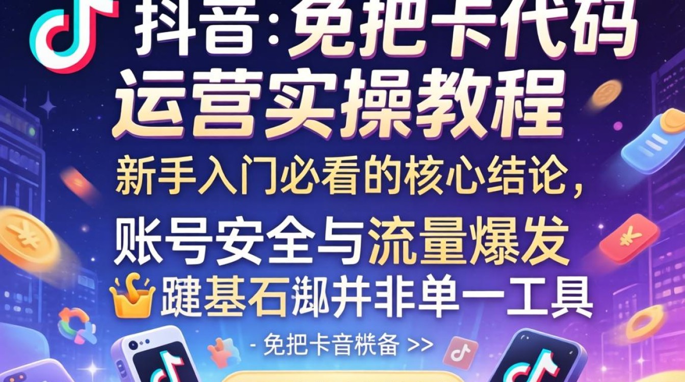 TikTok 免把卡代码怎么操作