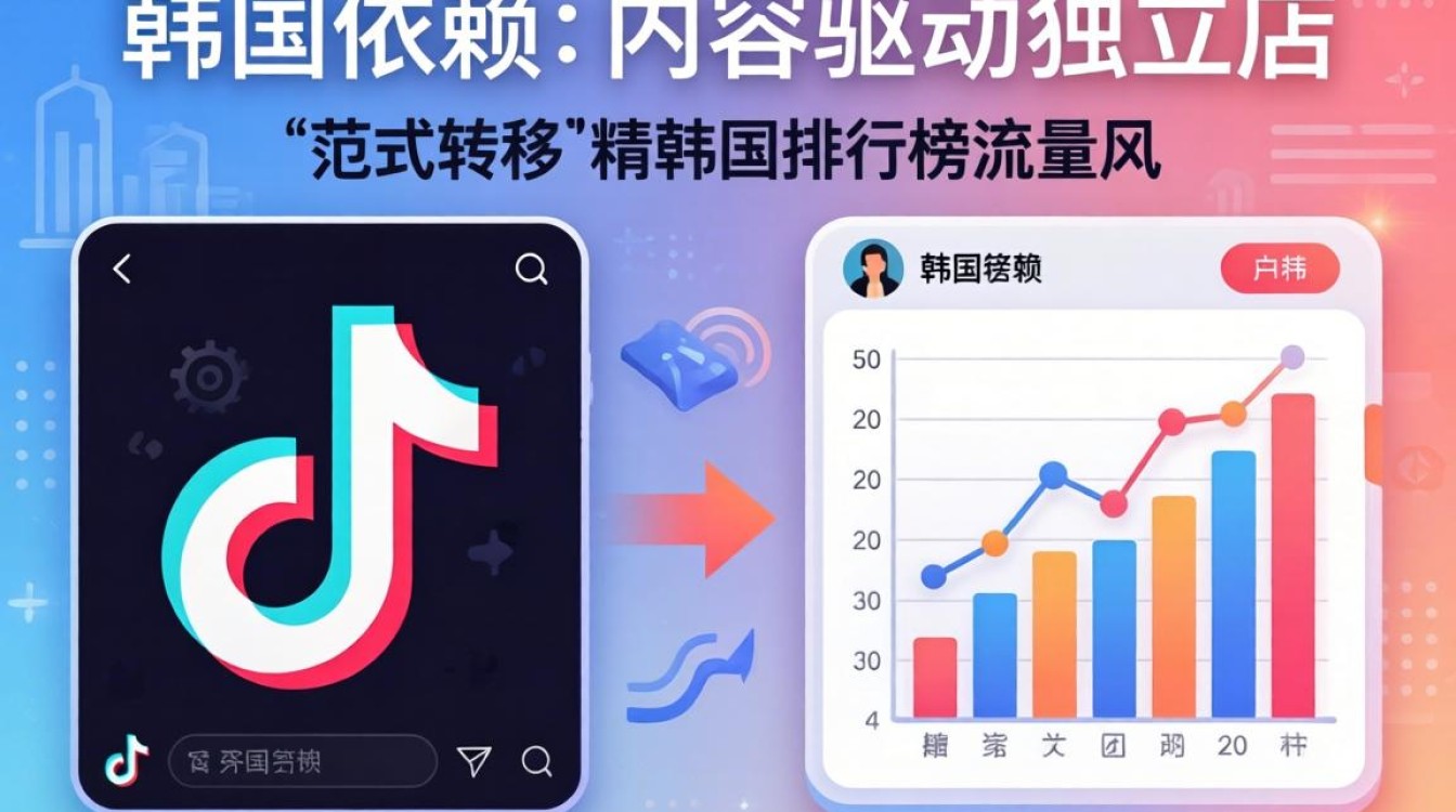 TikTok 韩国排行榜独立站建站海外电商指南