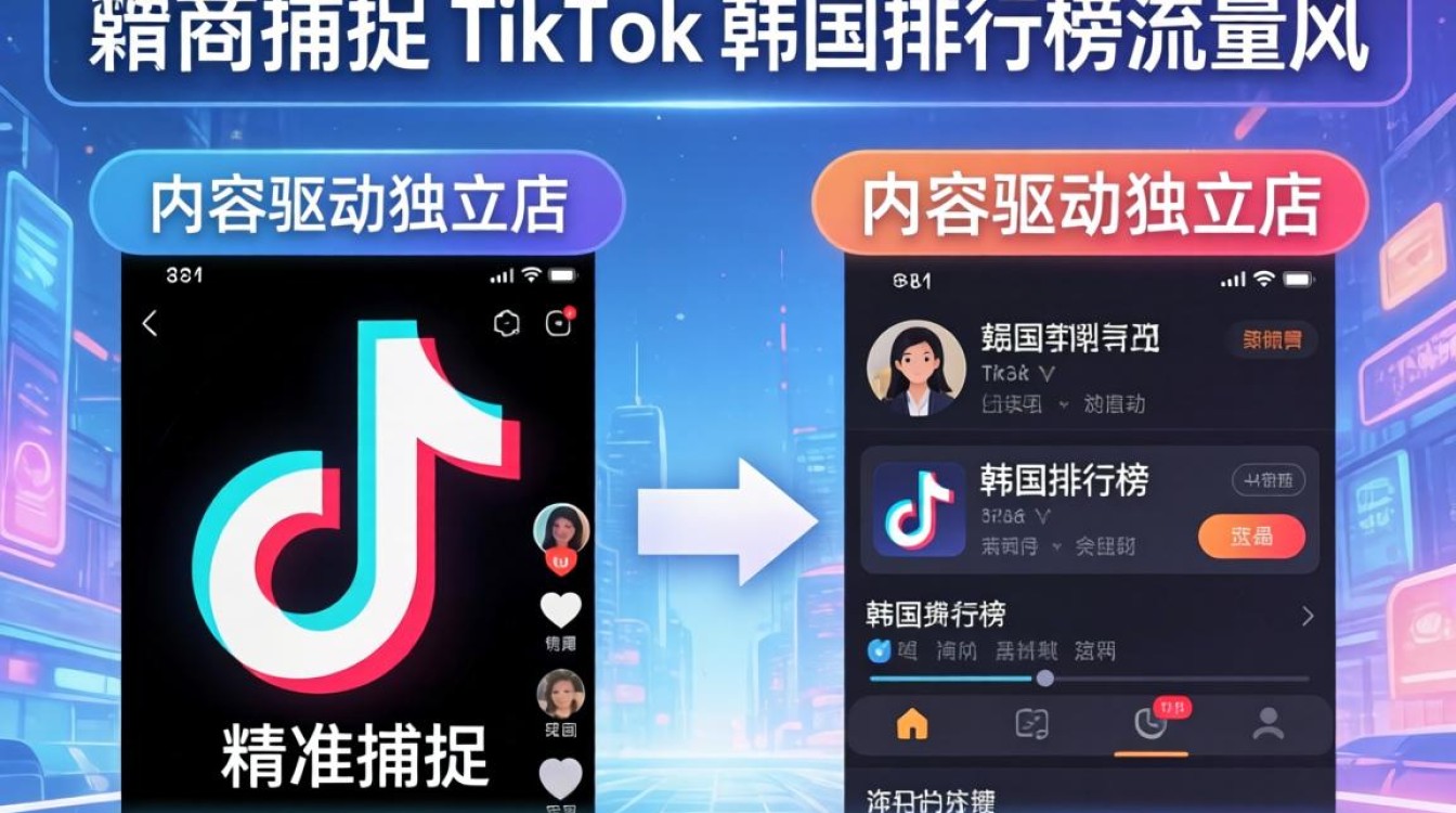 TikTok 韩国排行榜独立站建站海外电商指南