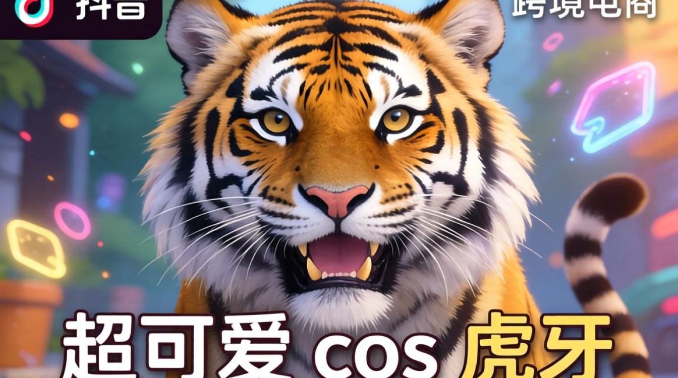 TikTok 超可爱 cos 虎牙怎么做