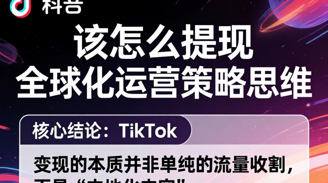 TikTok 提现流程与全球运营策略