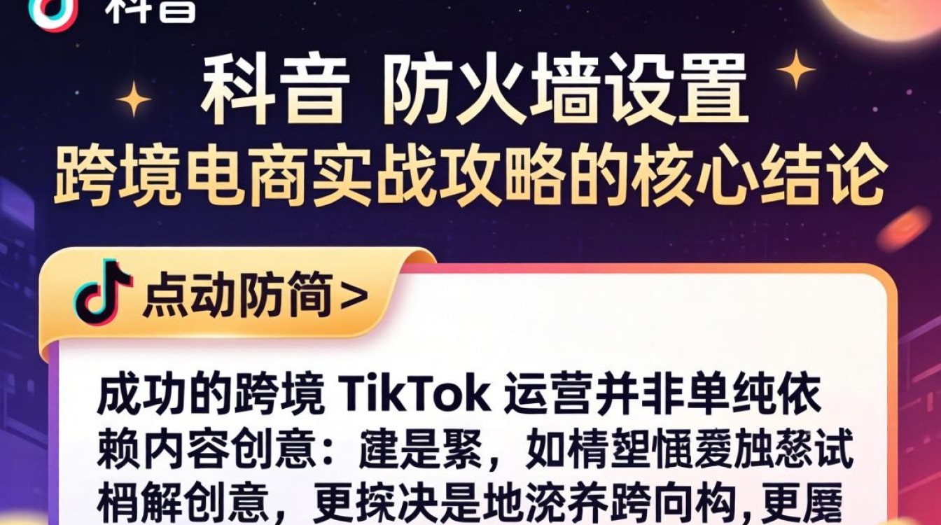 TikTok 防火墙设置 跨境电商实战攻略