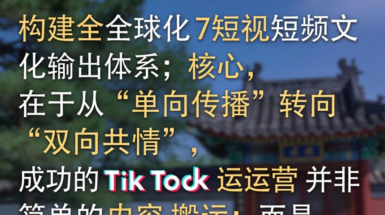 TikTok 文化输出短视频怎么做