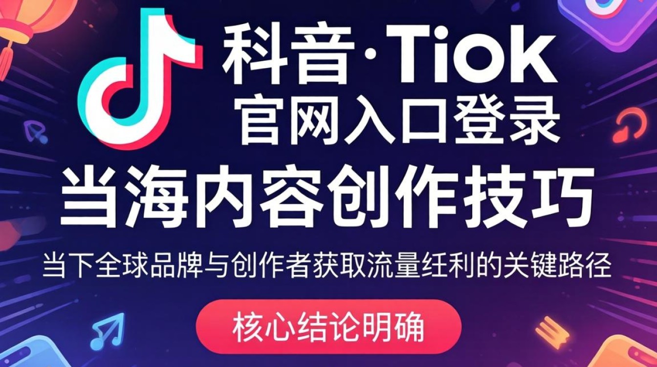 TikTok 官网入口登录怎么操作