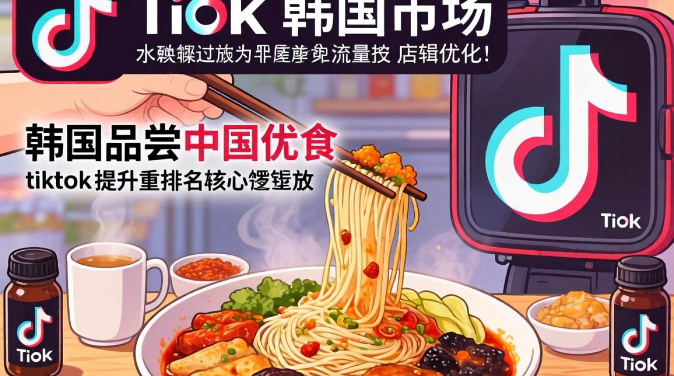 店铺优化韩国品尝中国食物tiktok