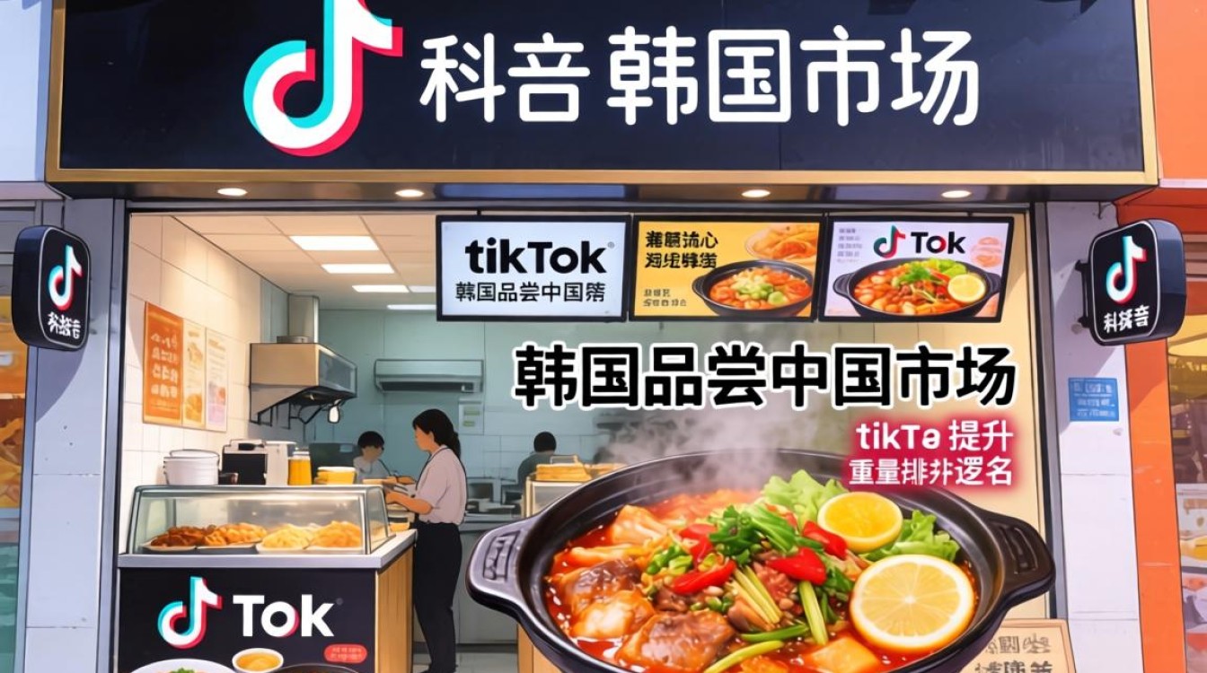 店铺优化韩国品尝中国食物tiktok