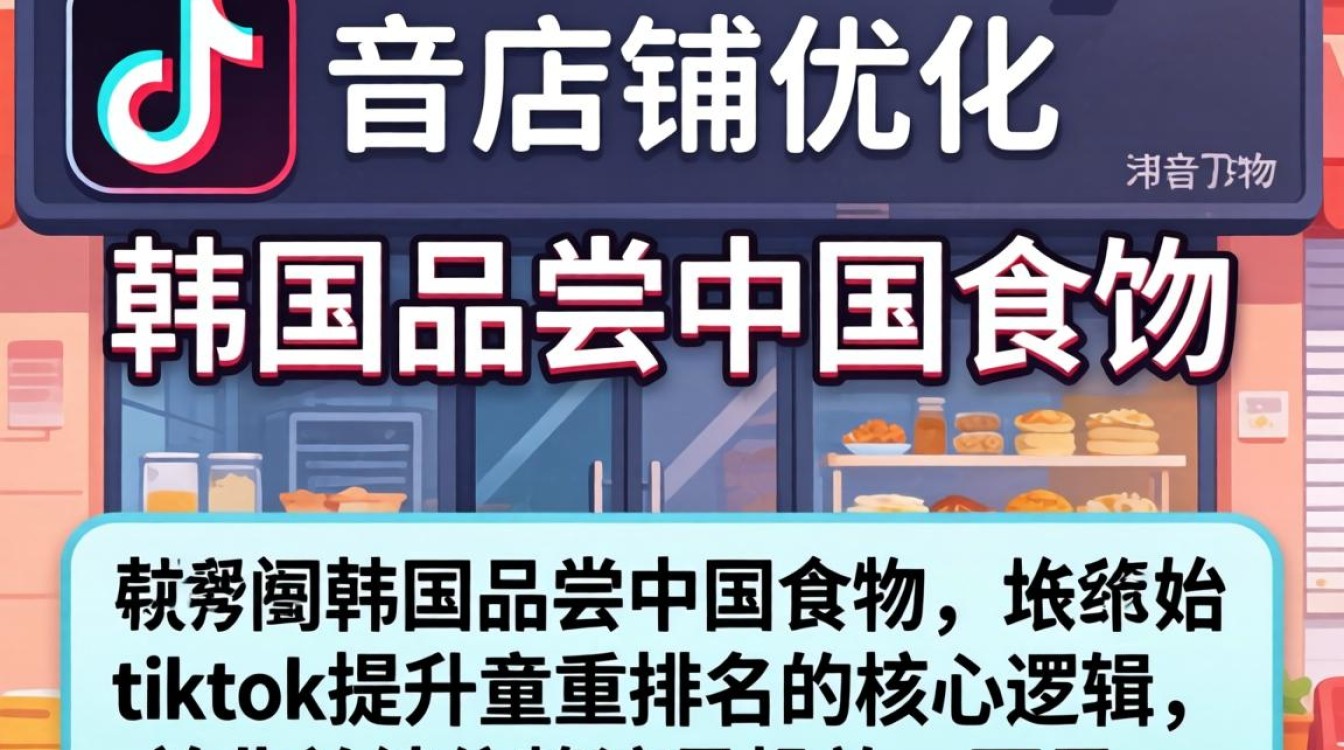 店铺优化韩国品尝中国食物tiktok