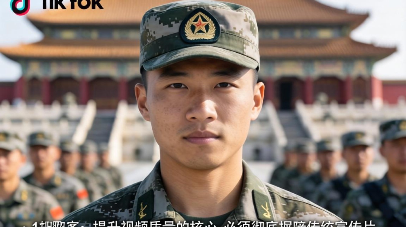 短视频制作中国军人在tiktok提升视频质量