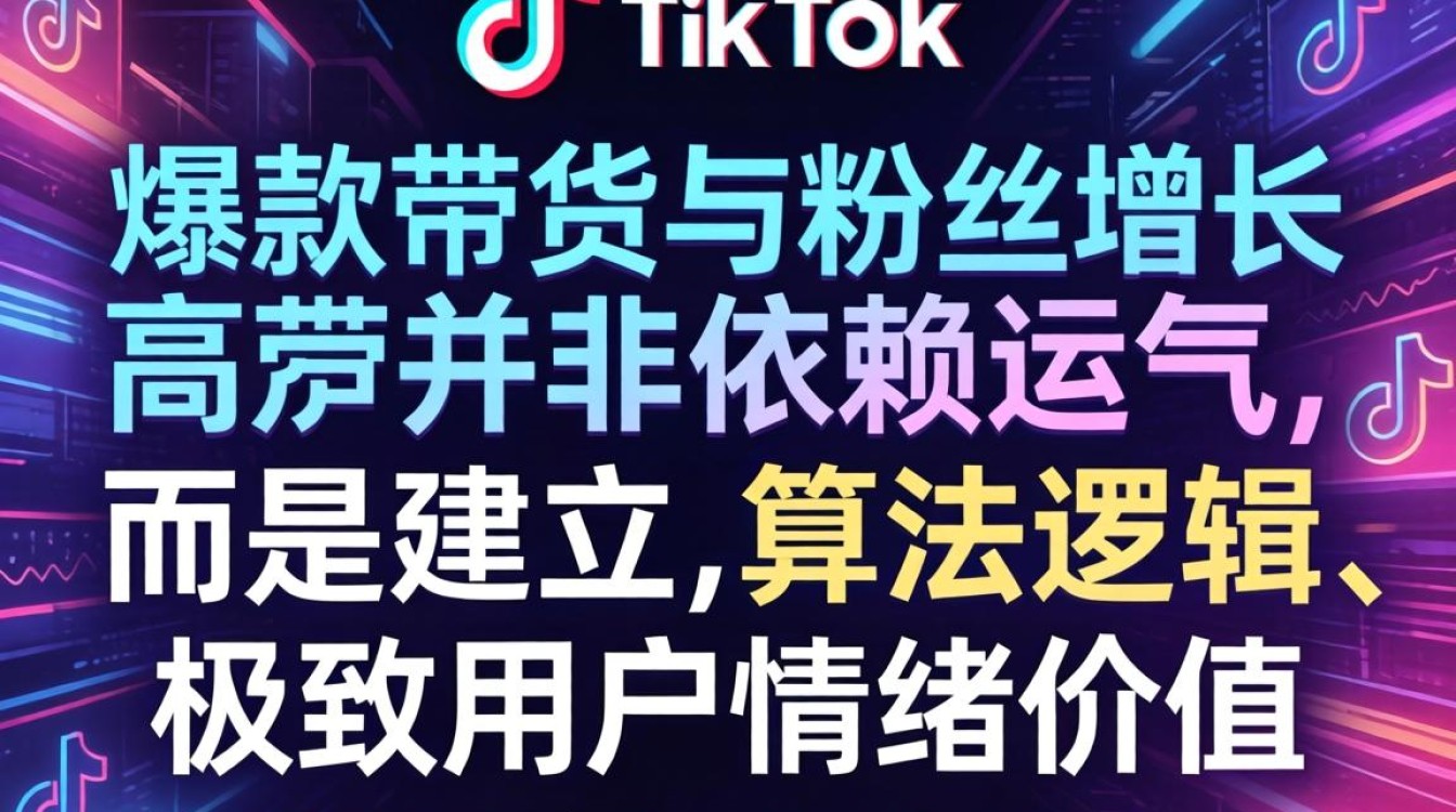TikTok 爆款带货粉丝增长运营秘籍