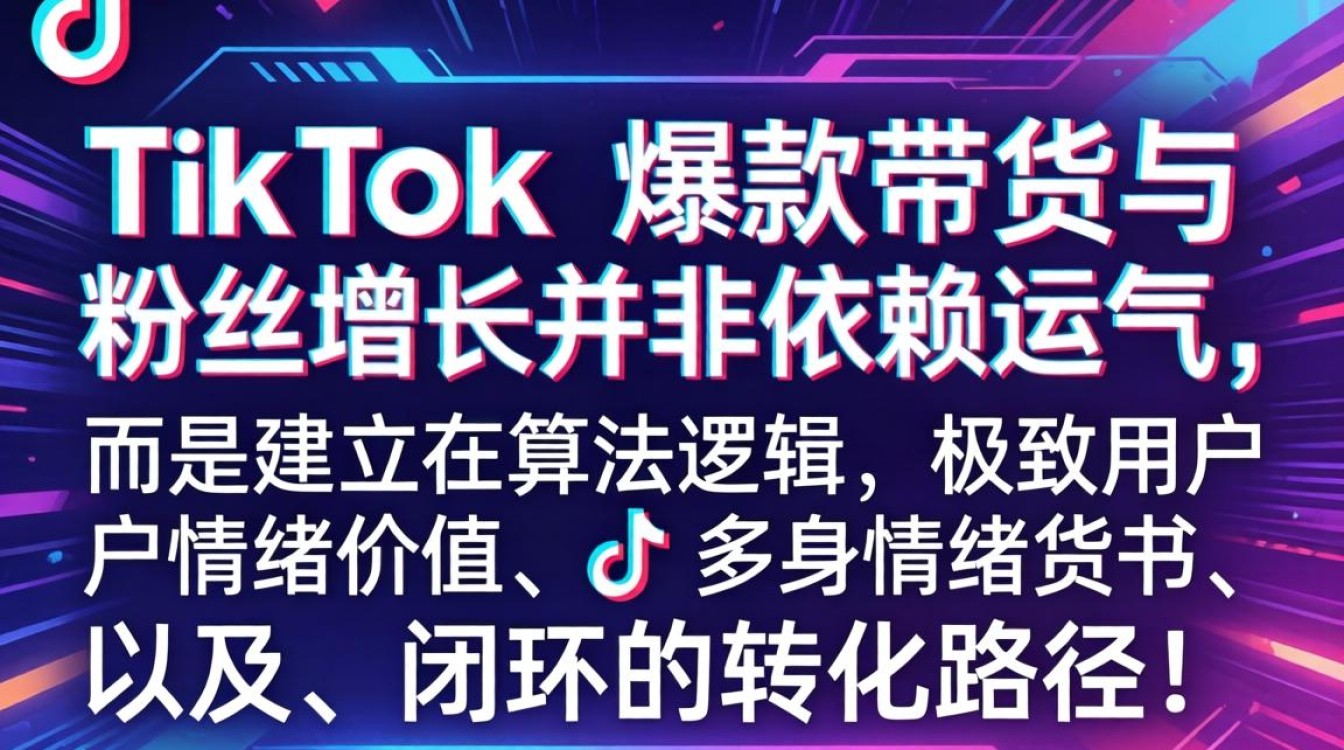 TikTok 爆款带货粉丝增长运营秘籍