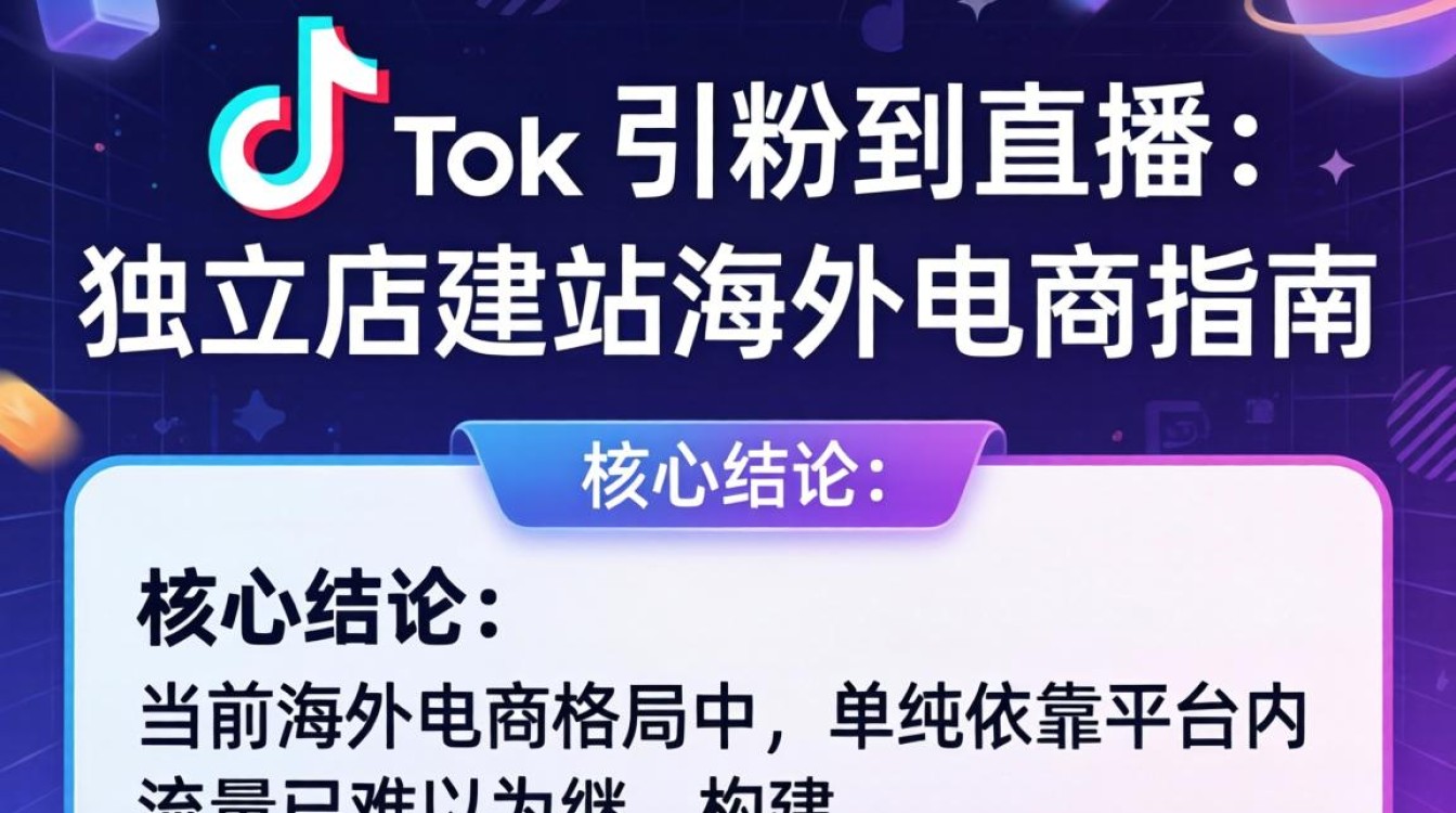 TikTok 引粉到直播独立站建站海外电商指南