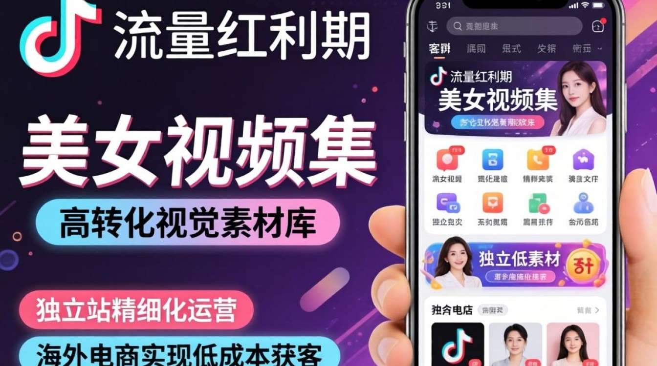 TikTok 美女视频集独立站建站海外电商指南
