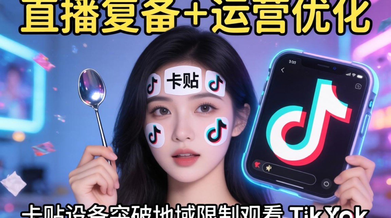 直播复盘用卡贴能看tiktok