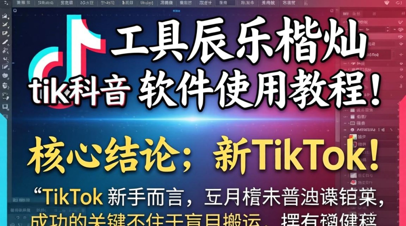新手工具辰乐楷灿tiktok软件使用教程