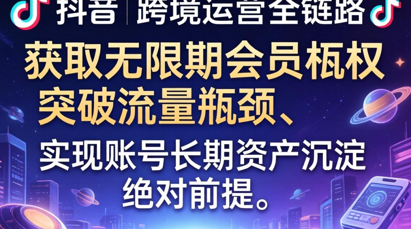 TikTok 会员无限期跨境运营从入门到进阶