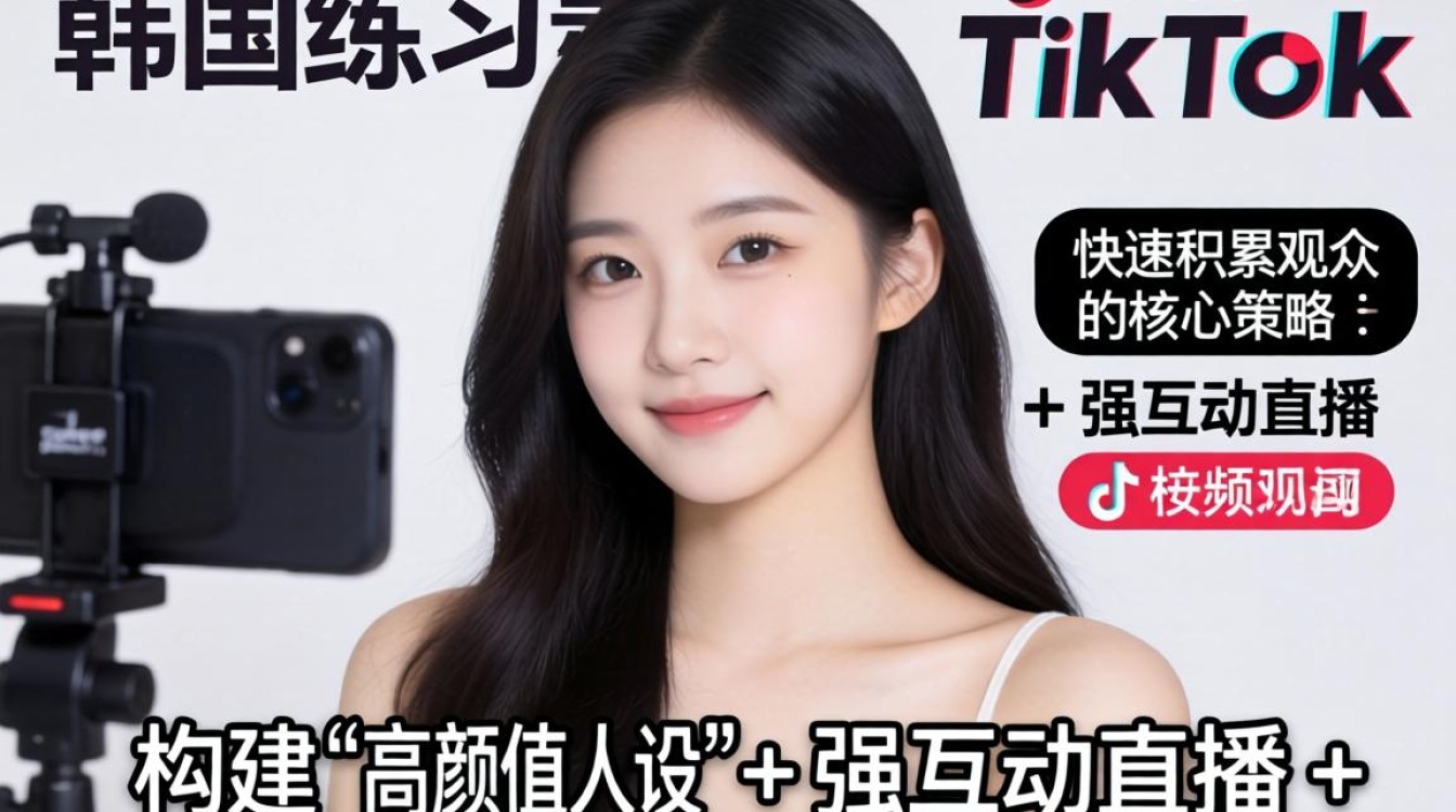 直播引流韩国练习生 TikTok 快速积累观众