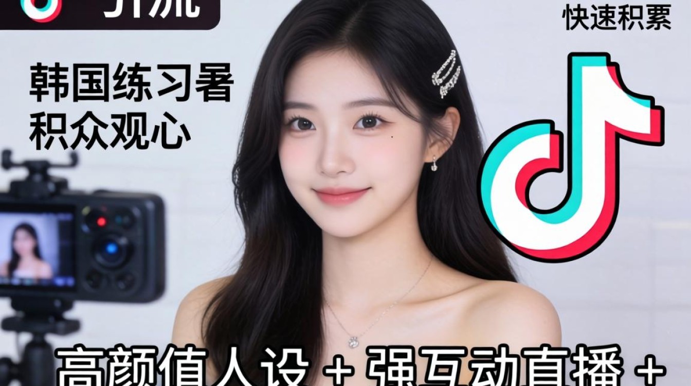直播引流韩国练习生 TikTok 快速积累观众