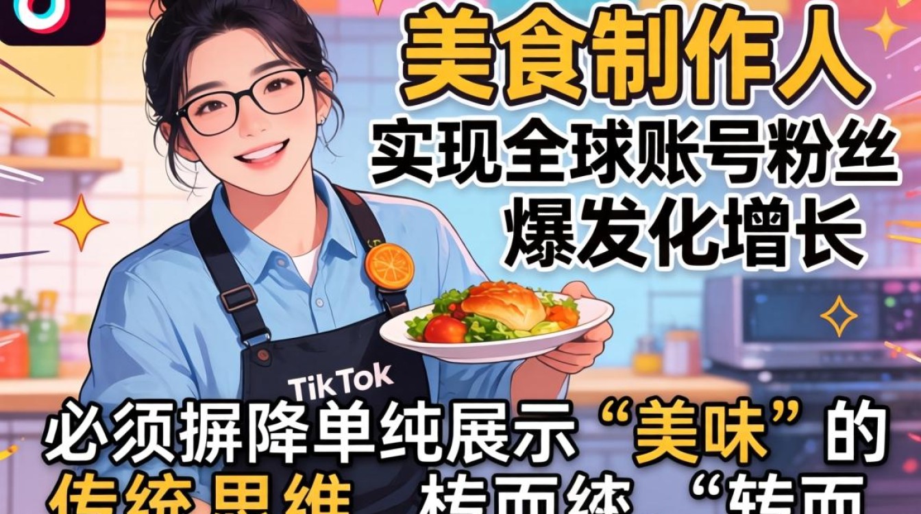 TikTok 美食制作人 全球账号粉丝增长秘籍,如何快速涨粉,TikTok 粉丝增长技巧 TikTok 美食制作人 全球账号粉丝增长秘籍