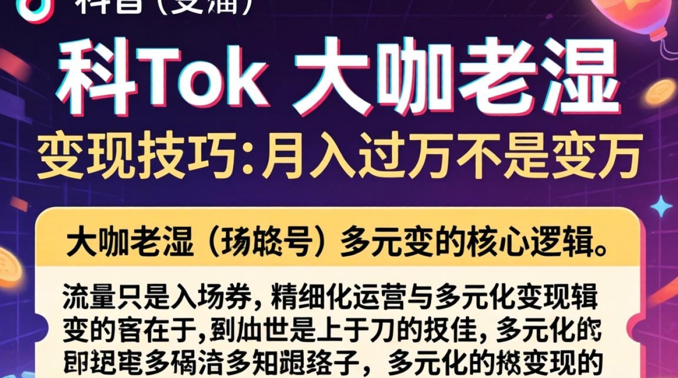 TikTok 大咖老湿变现技巧