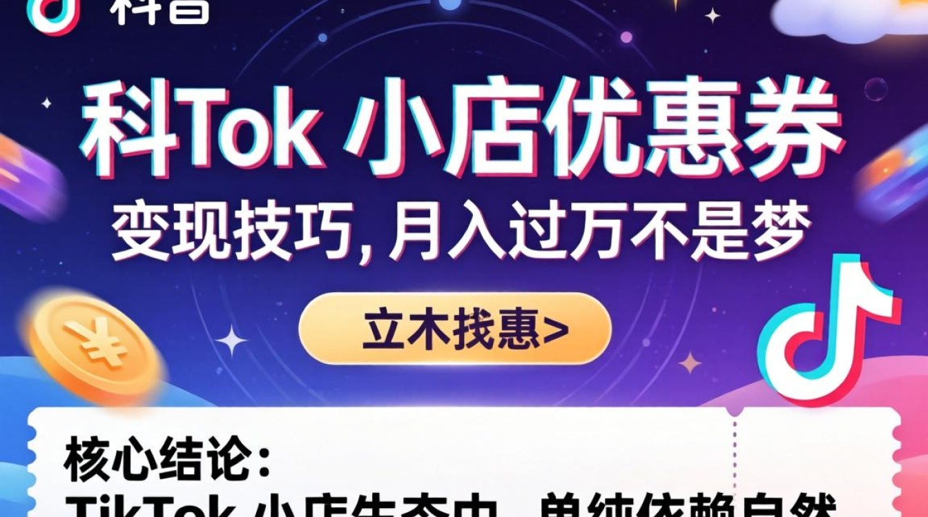 TikTok 小店优惠券月入过万技巧
