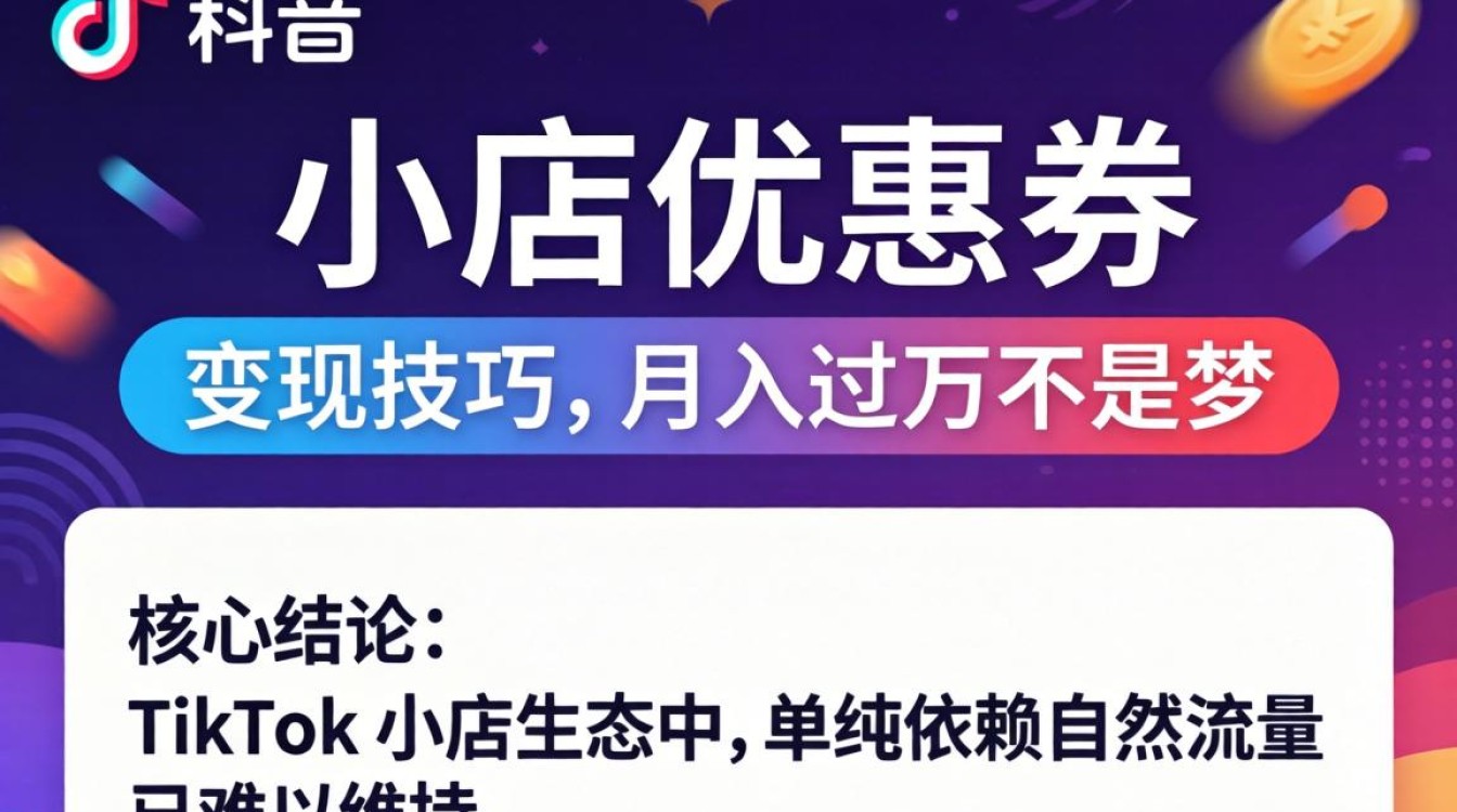 TikTok 小店优惠券月入过万技巧