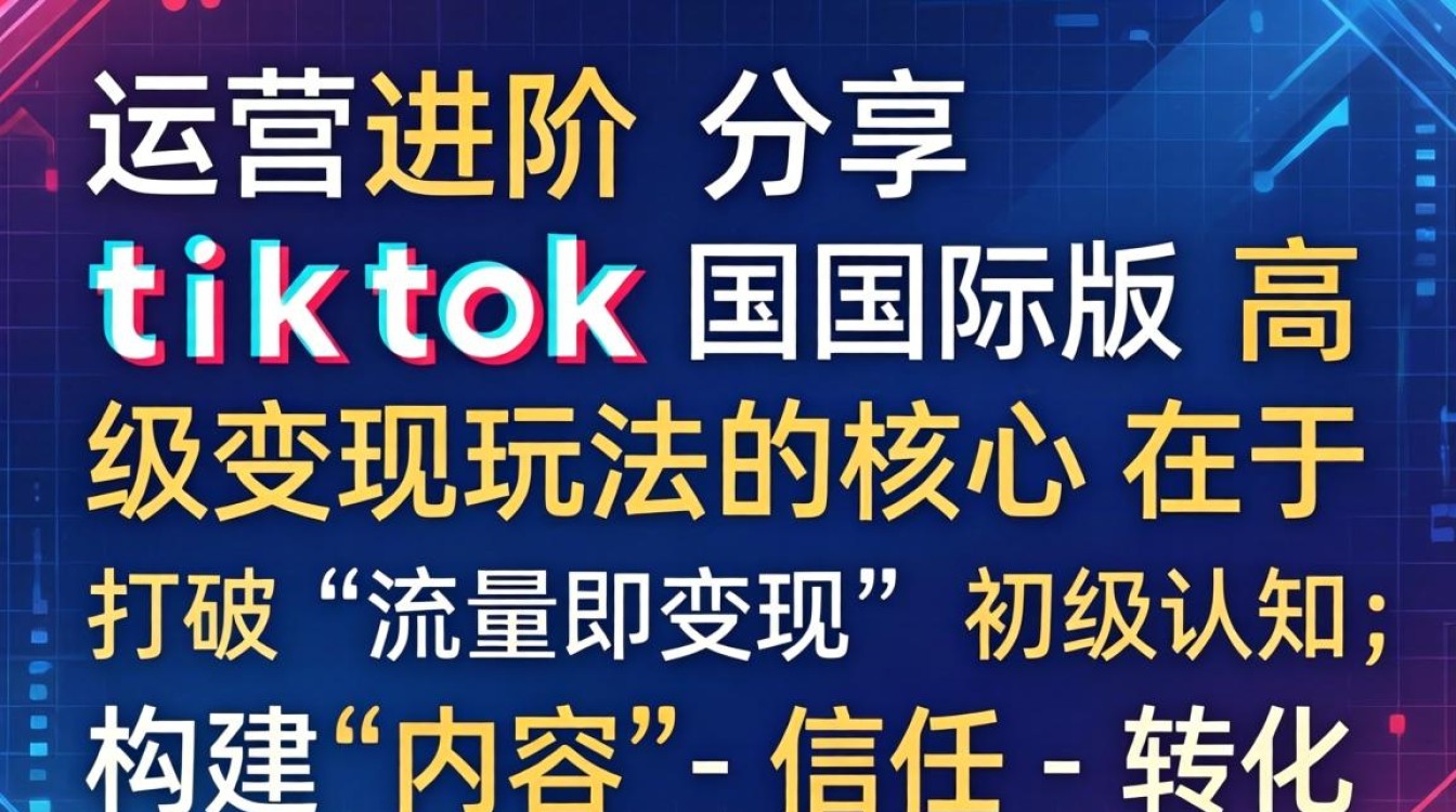 运营进阶分享tiktok国际版高级变现玩法