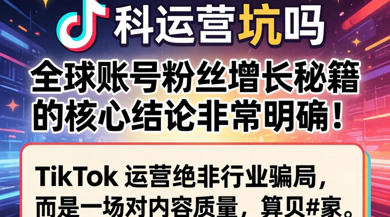 TikTok 运营是坑吗