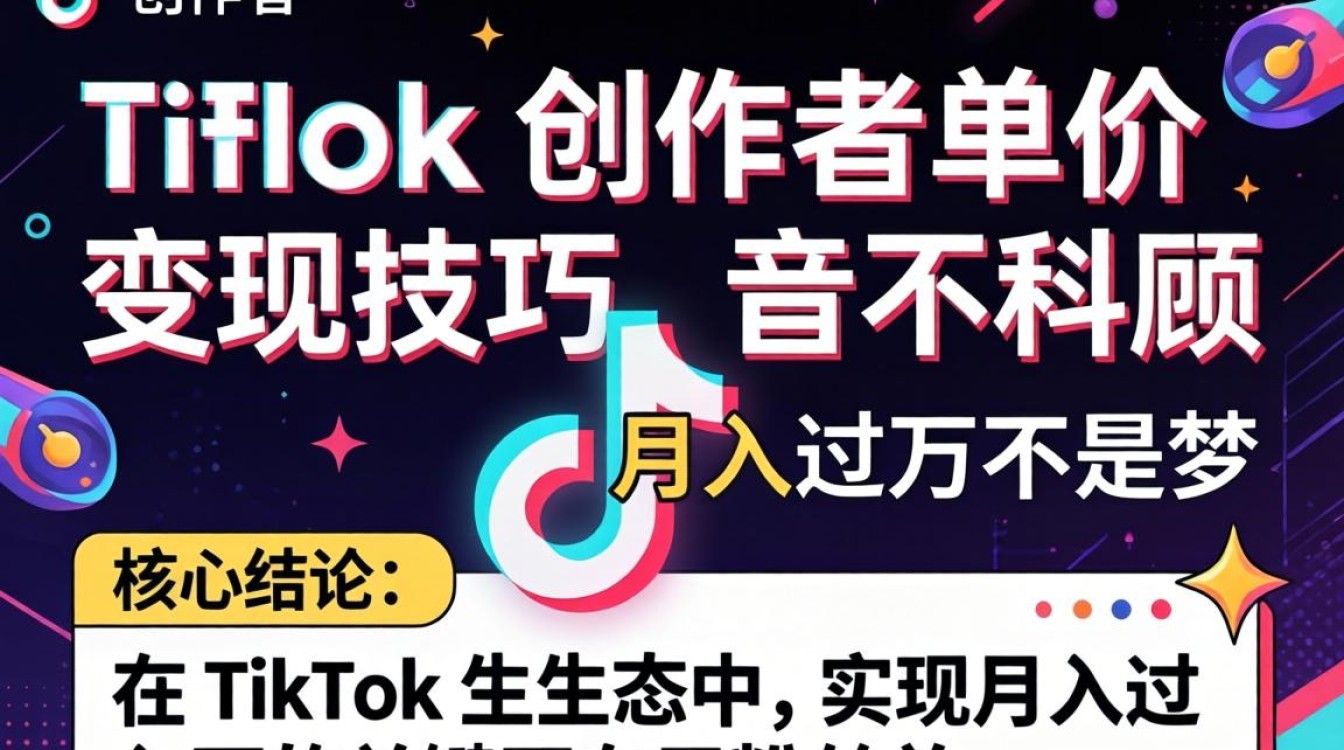 TikTok 创作者单价 变现技巧