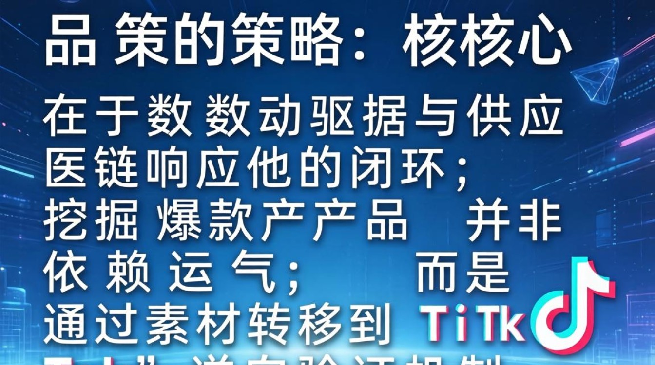 选品策略素材转移到tiktok挖掘爆款产品