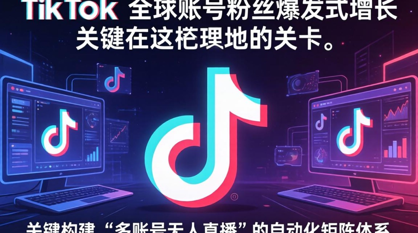 TikTok 多账号无人直播全球涨粉技巧