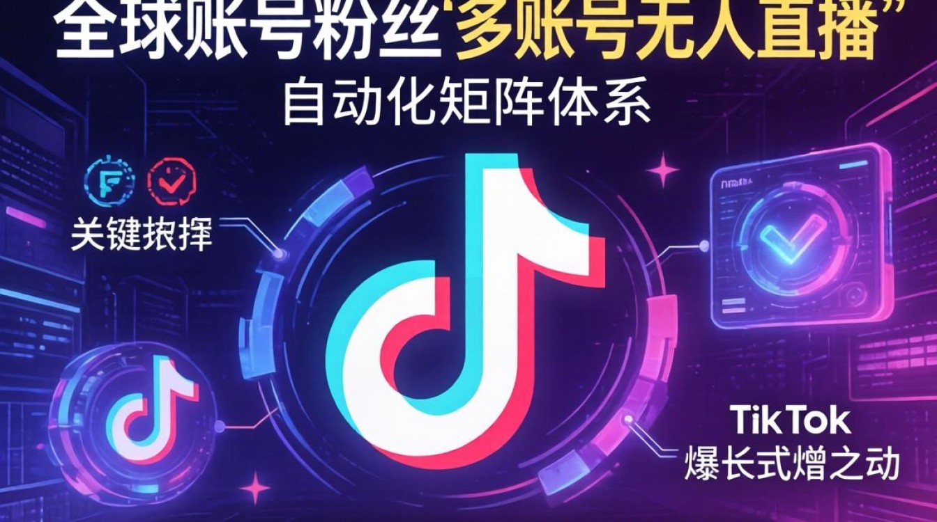TikTok 多账号无人直播全球涨粉技巧