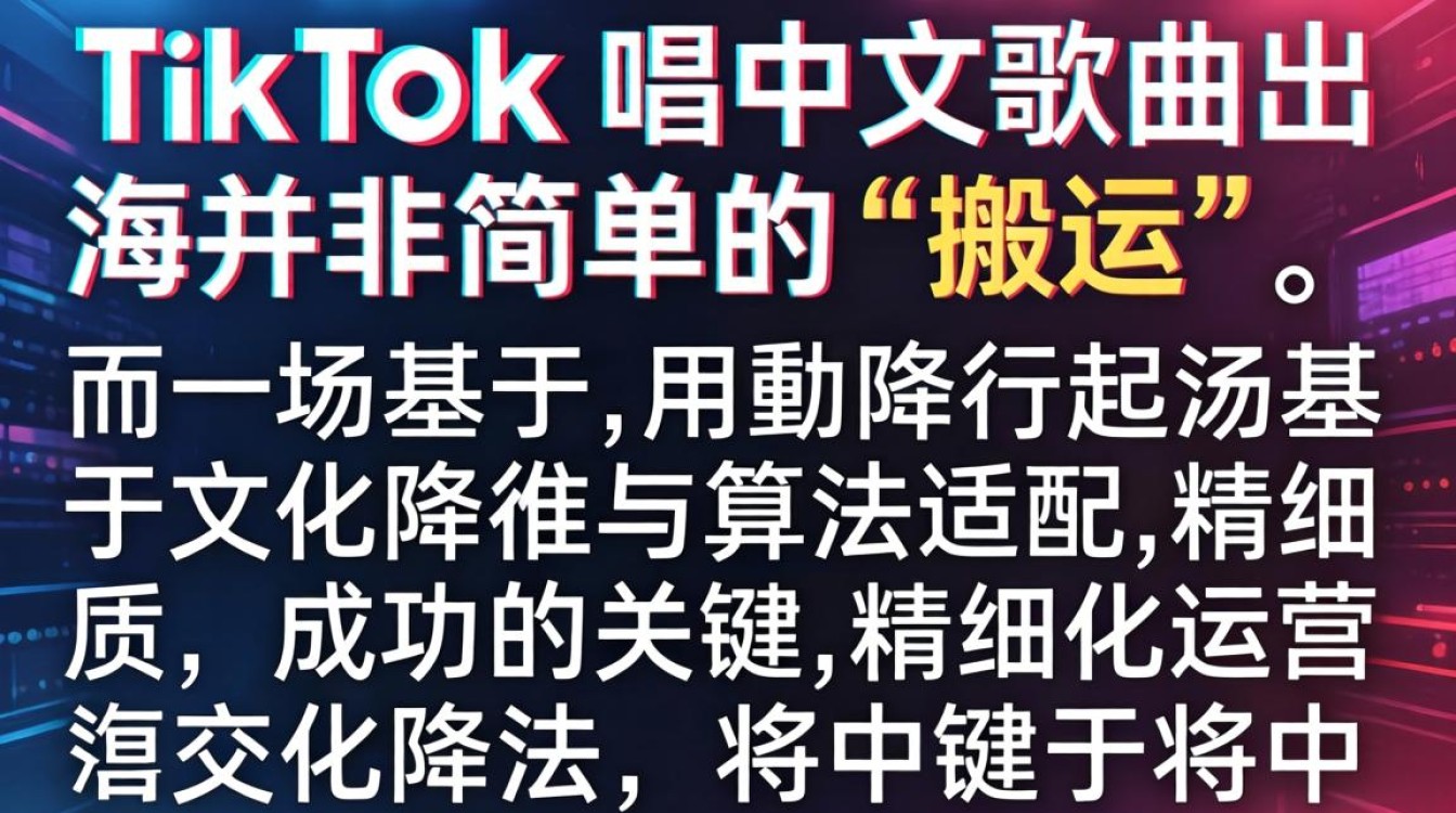 TikTok 唱中文歌曲 出海运营指南