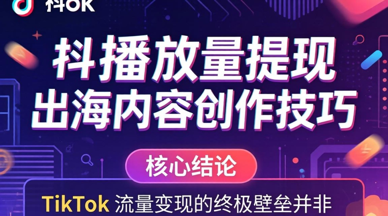 TikTok 播放量提现攻略与出海内容创作技巧