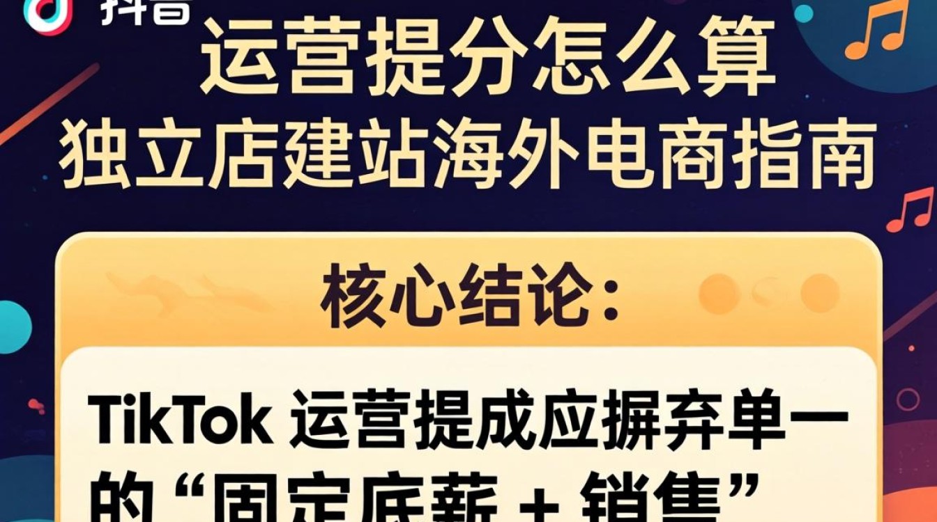TikTok 运营提成怎么算