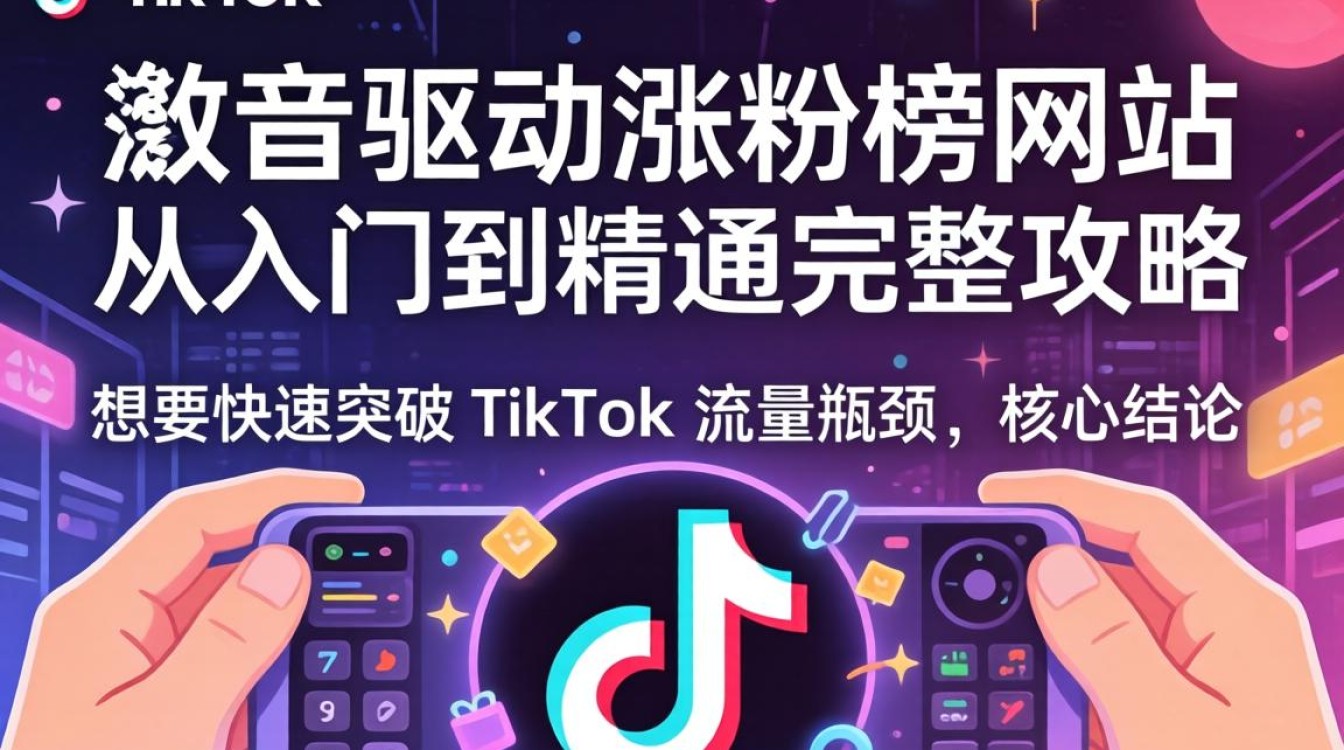 TikTok 涨粉榜网站从入门到精通完整攻略