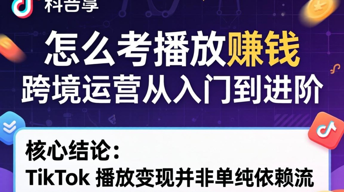TikTok 怎么考播放赚钱