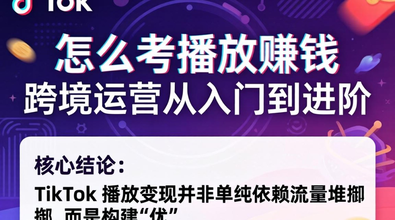 TikTok 怎么考播放赚钱