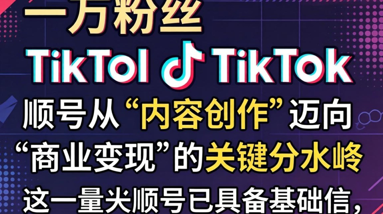 TikTok 一万粉丝能干嘛