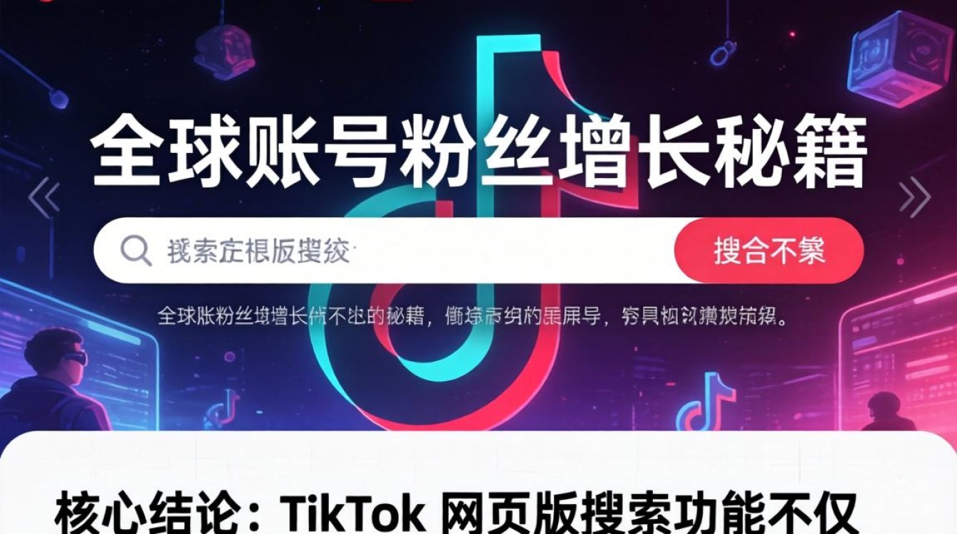 TikTok 网页版搜索内容全球账号粉丝增长秘籍