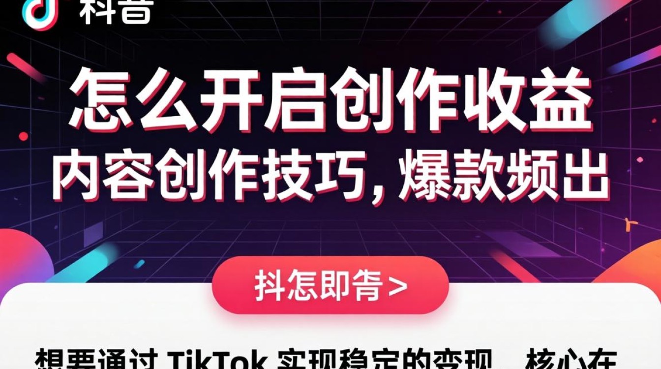 TikTok 怎么开启创作收益