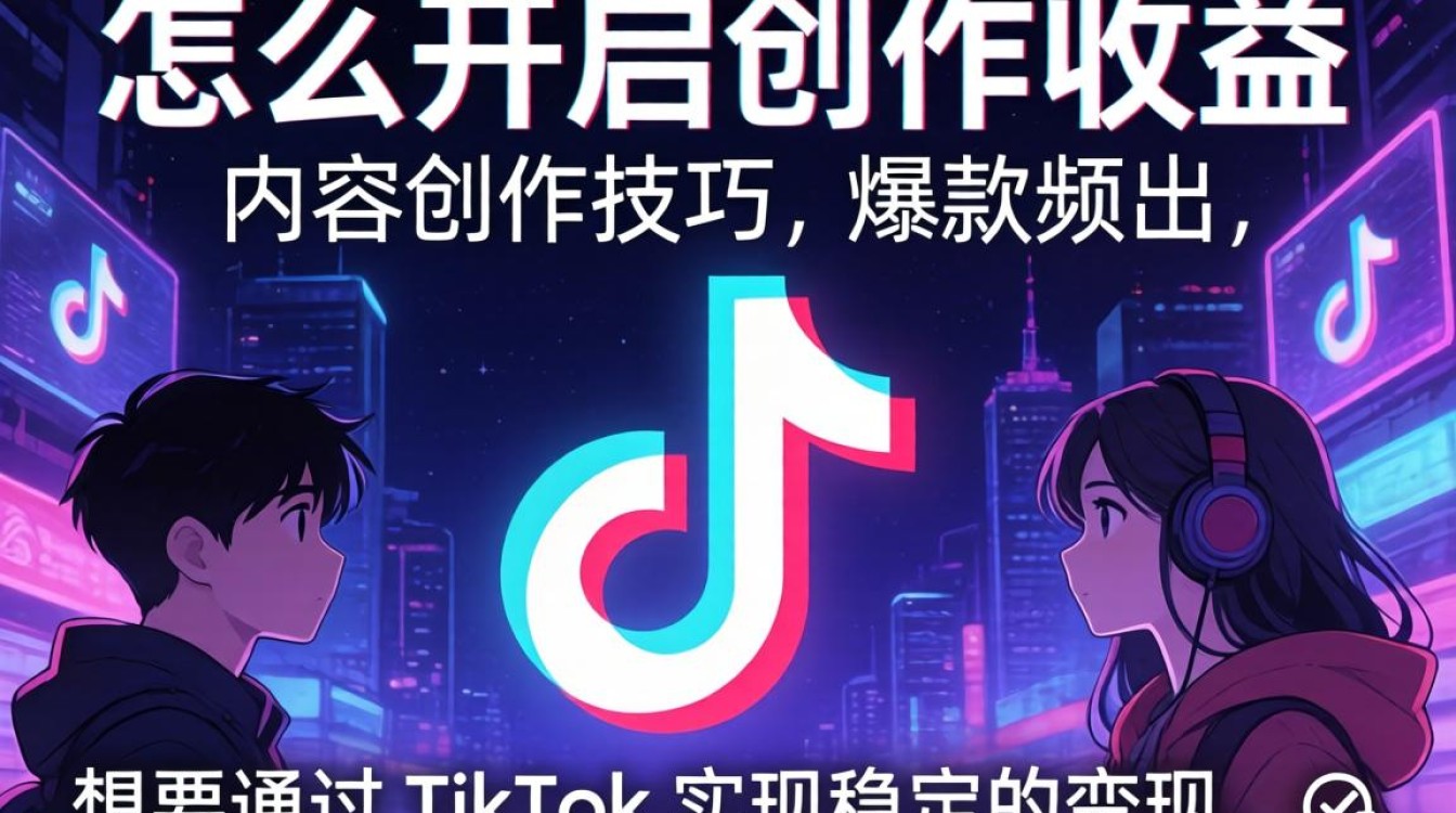 TikTok 怎么开启创作收益