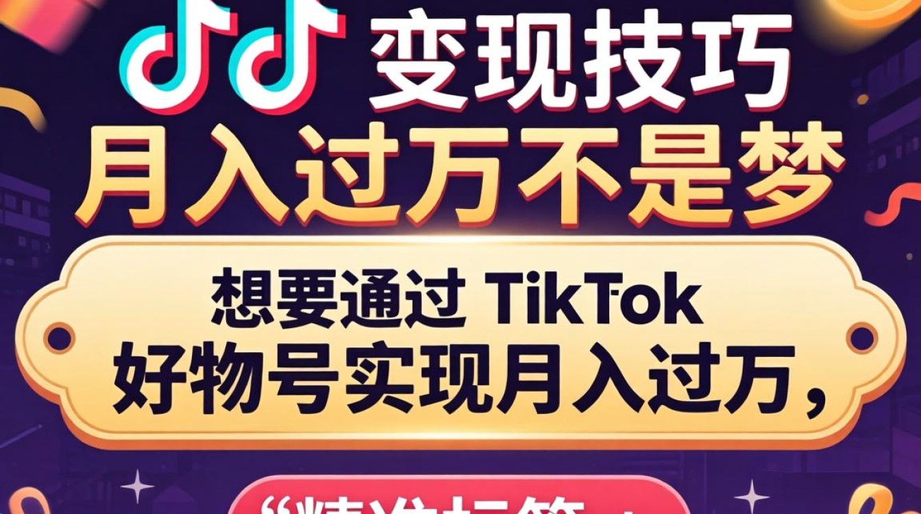 TikTok 好物号标签如何变现