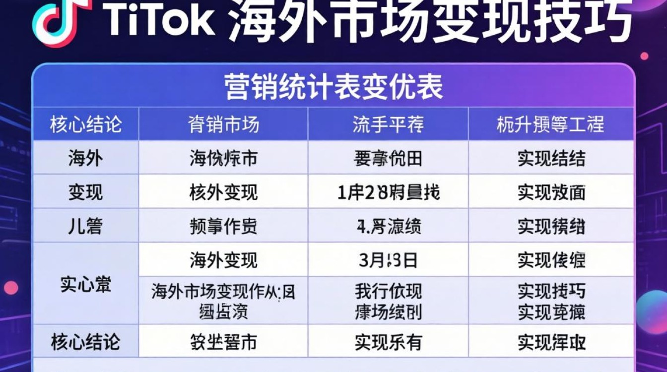TikTok 海外市场变现技巧有哪些
