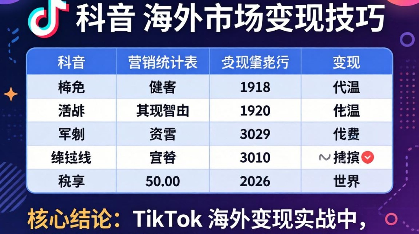 TikTok 海外市场变现技巧有哪些